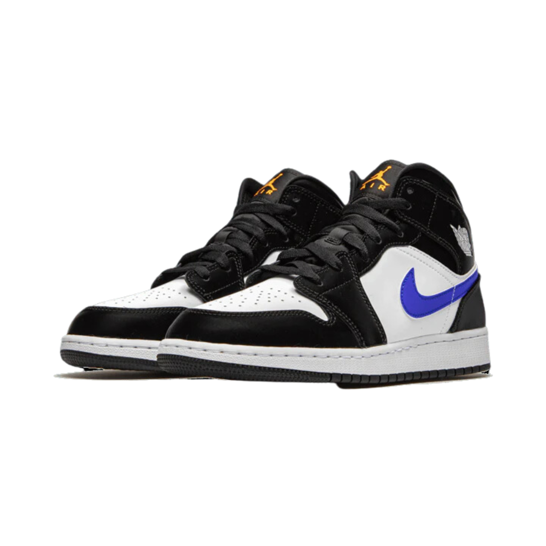 Air Jordan 1 Mid Black Racer Blue White