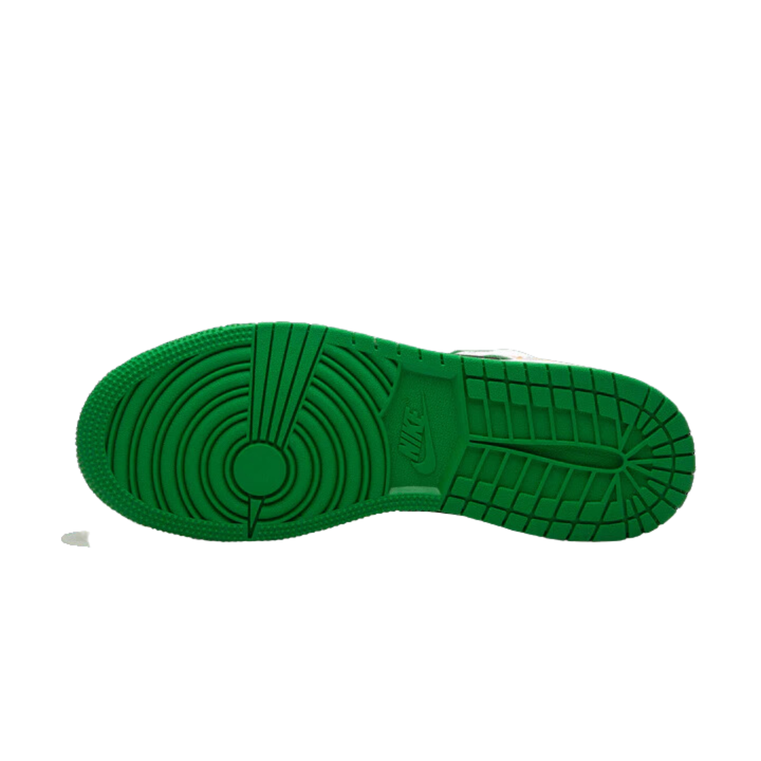 Air Jordan 1 Mid SE White Laser Orange Lucky Green