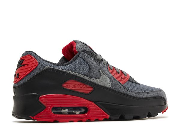 Nike Air Max 90 Smoke Grey Fire Red