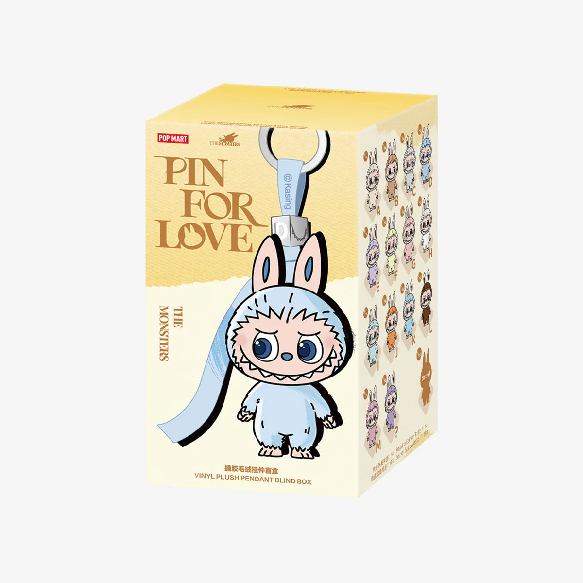 (PREODER) Pop Mart Labubu The Monsters Pin for Love Series Vinyl Plush Pendant Blind Box (A-M)