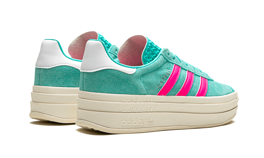 Adidas Gazelle Bold Flash Aqua Lucid Pink - HyphedKickz