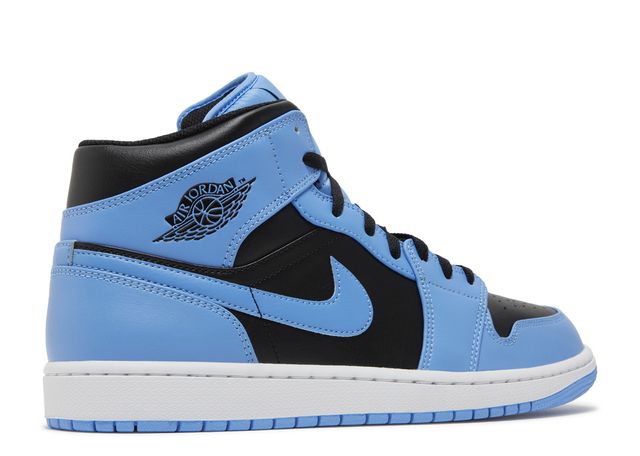 Jordan 1 Mid University Blue Black